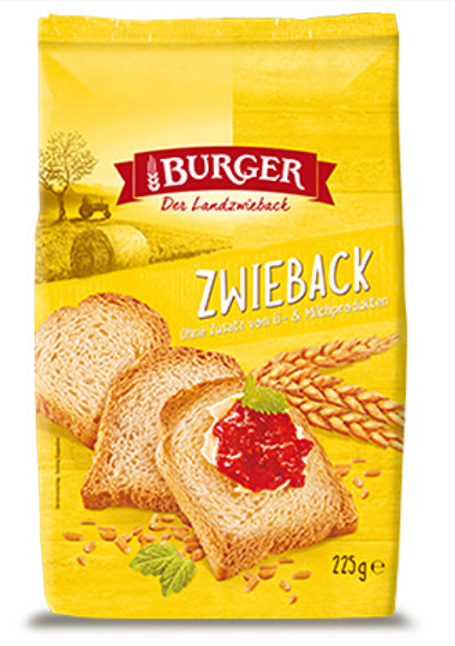 Burger Zwieback 225g