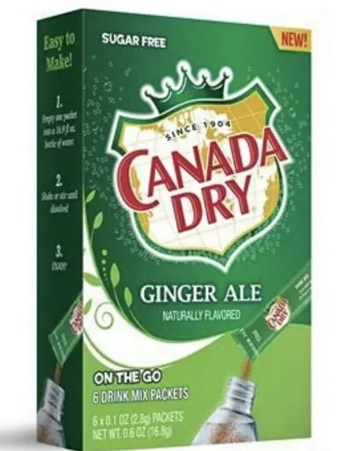 Canada Dry Ginger Ale Drink Mix 6 Sachets 0.54 oz
