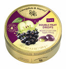 Cavendish & Harvey Blackcurrant with Apple Filling Double Fruit Drops 130g