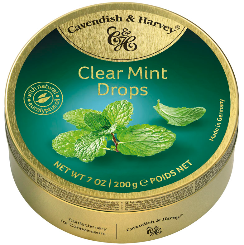 Cavendish & Harvey Clear Mint Drops 200g