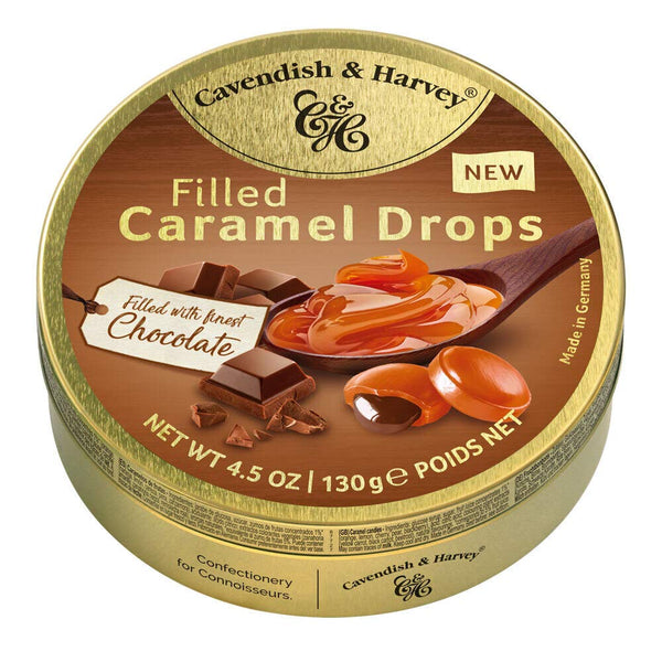 Cavendish &amp; Harvey Gouttes de caramel fourrées au chocolat belge 130g