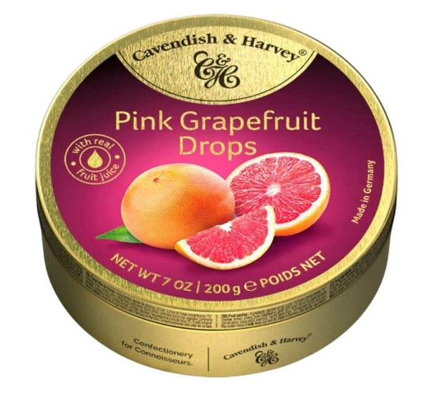 Cavendish & Harvey Pink Grapefruit Hard Candy Drops 200 g