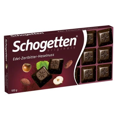 Schogetten Dark Chocolate with Hazelnuts 100 g