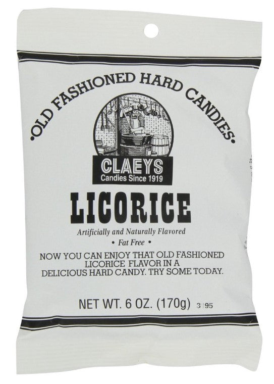 Claeys Licorice Hard Candy 6 oz