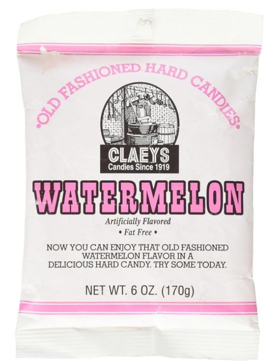 Claeys Watermelon Hard Candy 6 oz