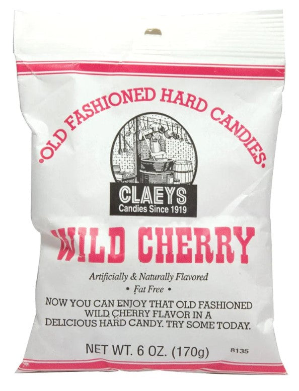Claeys Wild Cherry Candy 6 oz