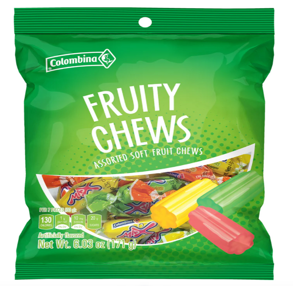 Colombina Fruity Chews Assorted Soft Fruit Chews 6.03 oz