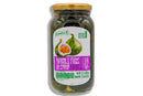 Colombina Whole Figs in Syrup 21.1 oz jar with label showing figs and syrup, ideal for jams and jellies in gourmet food spreads.