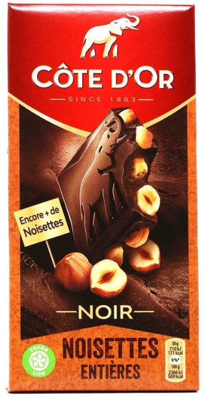 Cote d’Or Dark Chocolate with Hazelnuts 6.34 oz