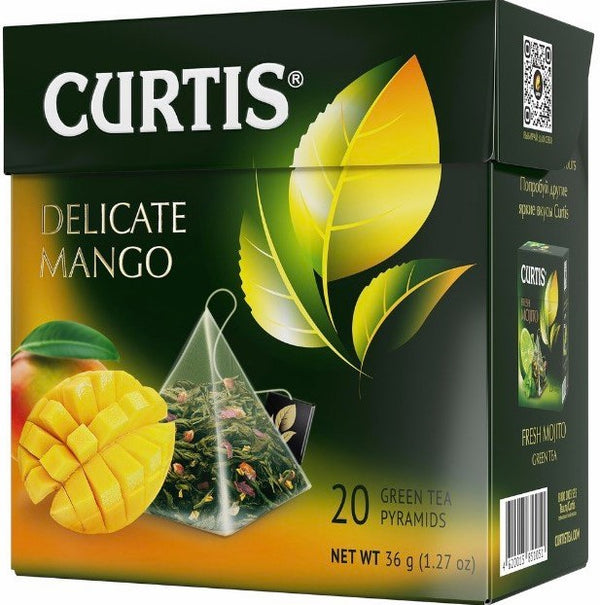 Curtis Delicate Mango Green Tea 20 tea pyramids
