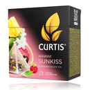 Curtis Hawaii Sunkiss Black Tea 20 Tea Pyramids box with tropical fruit imagery, ideal for exotic tea lovers in the black tea category.