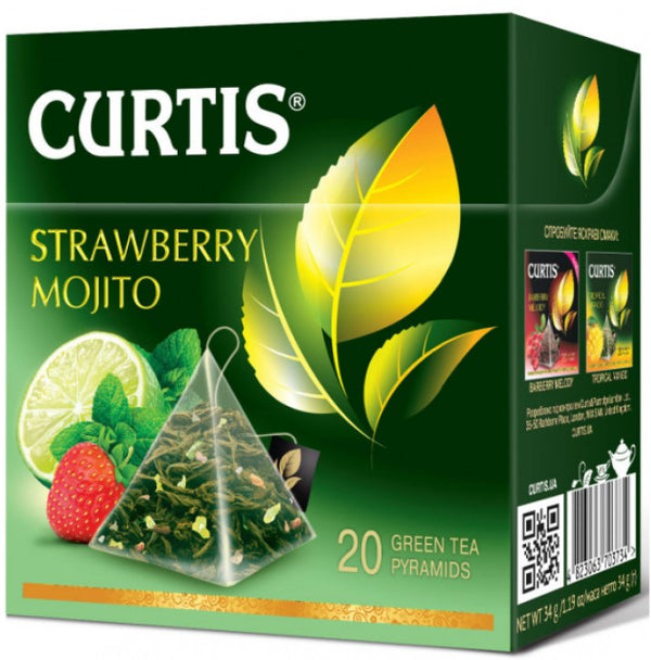 Curtis Strawberry Mojito Green Tea 20 Tea Pyramids
