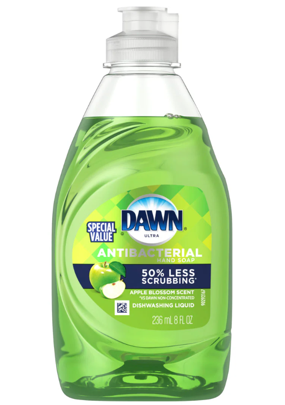 Dawn Ultra Antibacterial Dishwashing Liquid Dish Soap Apple Blossom 8 fl.oz