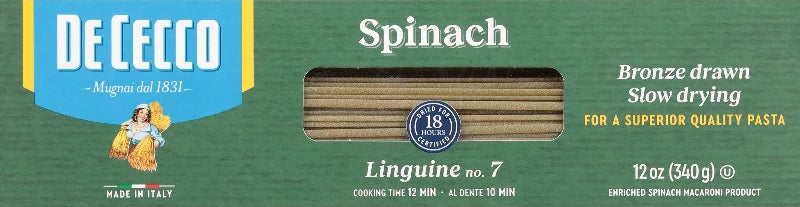 De Cecco Spinach Pasta Linguine No.7 12 oz