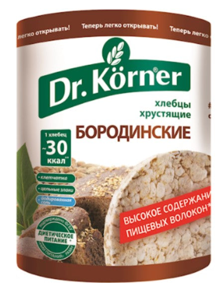 Dr.Korner Borodinskiye Crispbread Puffed Cakes 100g