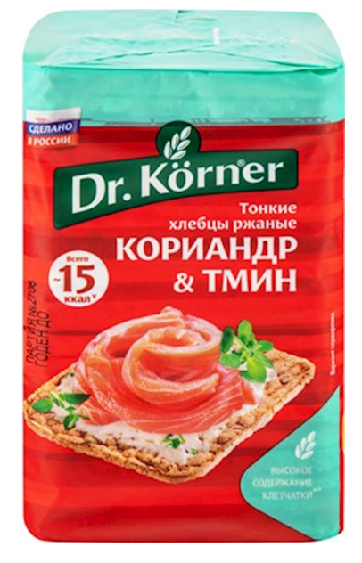 Dr. Korner Crispy Rye Bread with Coriander and Cumin 100 g