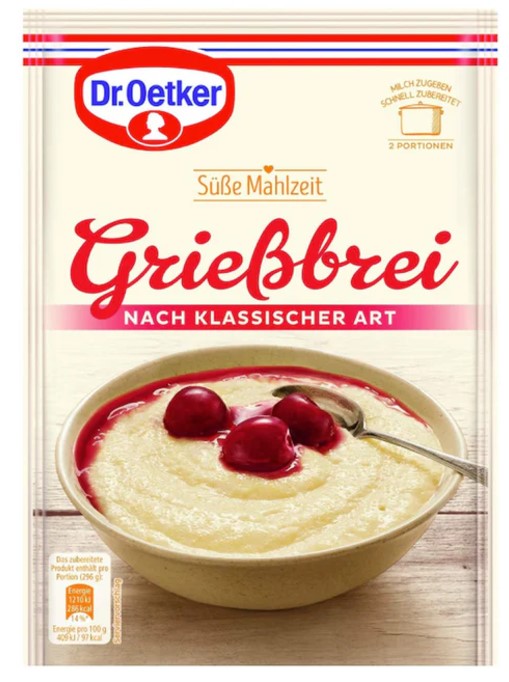 Dr. Oetker Sweet Meal Semolina Porridge