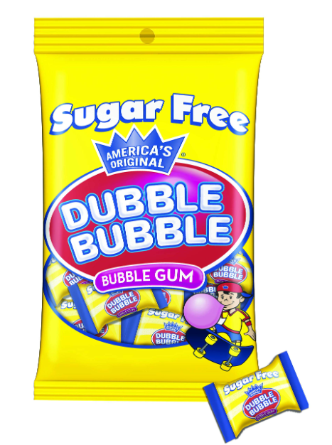 Dubble Bubble Sugar Free Bubble Gum 3.25 oz
