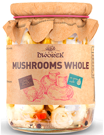Dworek Marinated Whole Mushrooms Champignons 720 g