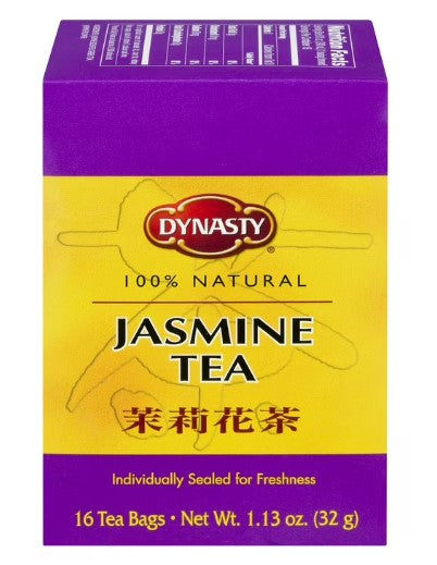 Dynasty 100% Natural Jasmine Tea 16 Tea Bags 1.13 oz