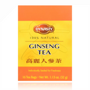 Dynasty 100% Natural Ginseng Tea 16 tea bags 1.13 oz box with bold red and yellow packaging, ideal for green tea lovers seeking natural wellness.