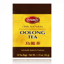 Dynasty 100% Natural Oolong Tea 16 tea bags box with yellow and brown packaging, ideal for green tea lovers seeking authentic Japanese flavor.