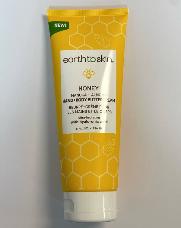 Earth to Skin Honey Hand & Body Butter cream 8 oz