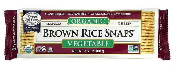 Edward and Sons Organic Vegetable Brown Rice Snaps 3.5 oz