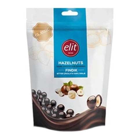 Elit Dark Chocolate Covered Hazelnut Drage 125 g