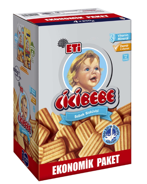 Eti Cicibebe Baby Biscuit Plain 1 kg