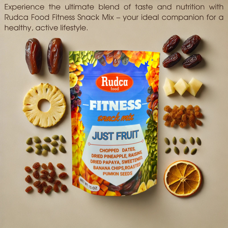 Fitness Snack Mix Just Fruit 15oz by Rudca food