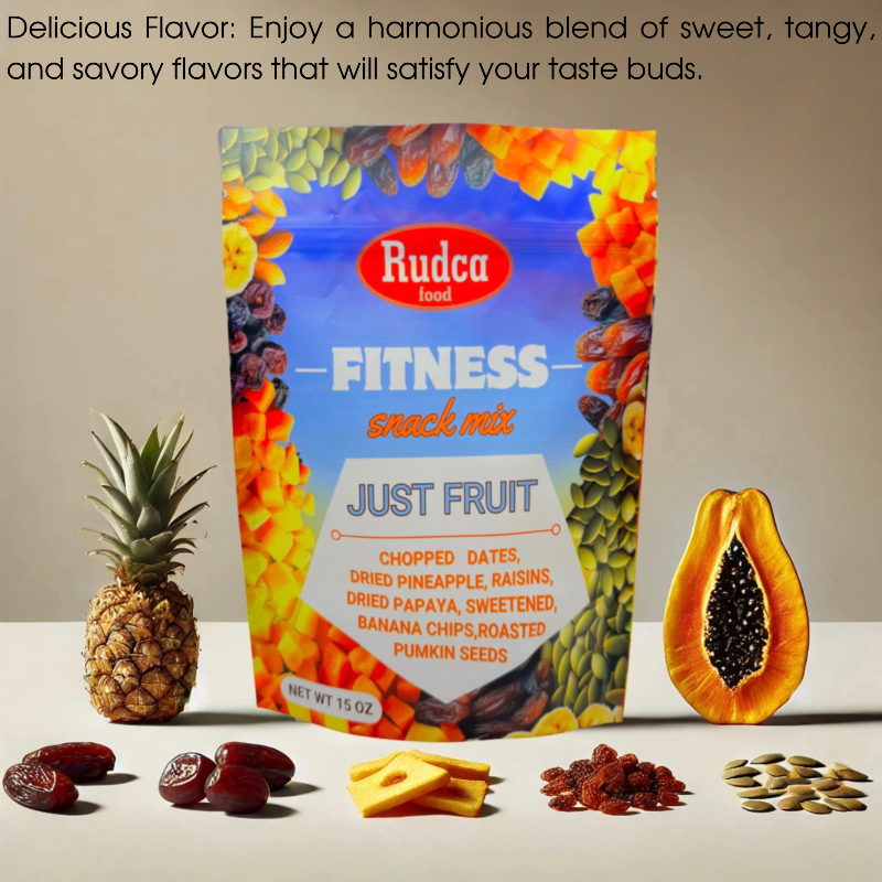 Fitness Snack Mix Just Fruit 15oz by Rudca food