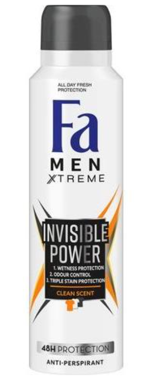 Fa Men Invisible Power Deodorant Spray 150 ml