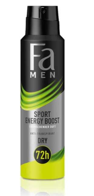 Fa Men Sport Energy Boost Deodorant Spray 150 ml