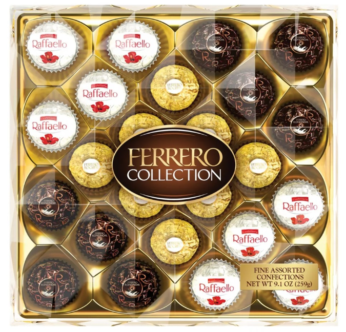 Ferrero Rocher Collection Fine Assorted Confections 24 pc 9.1 oz