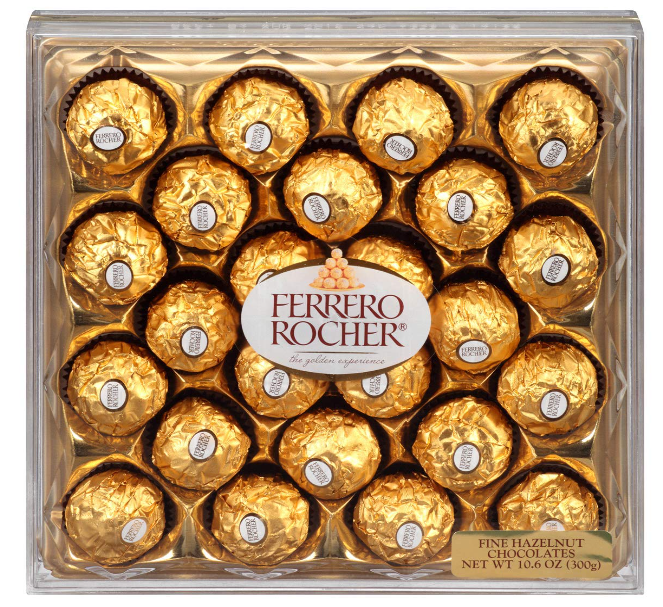 Ferrero Rocher Fine Hazelnut Chocolates 24 pc 10.6 oz