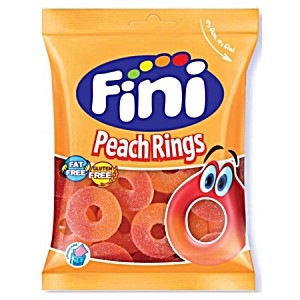 Fini Peach Rings Gummy Candy 90 g