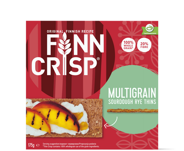 Finn Crisp Sourdough Rye Thins Multigrain Crispbread 6.1 oz