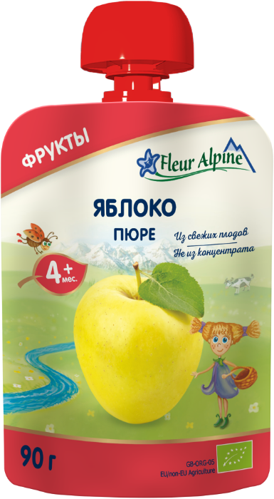 Fleur Alpine Babypüree Frucht Apfel Bio 90g