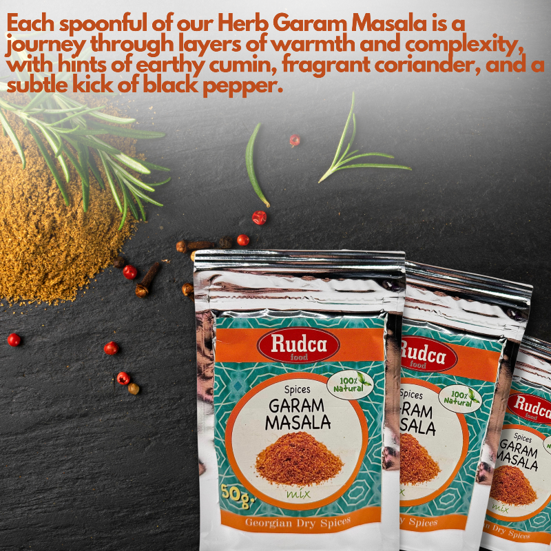 Spices Garam Masala Natural Dry Mix 50g by Rudca food