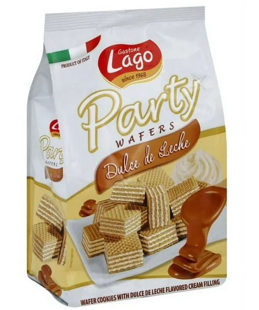 Gastone Lago Party Wafers Dulce De Leche 8.82 oz