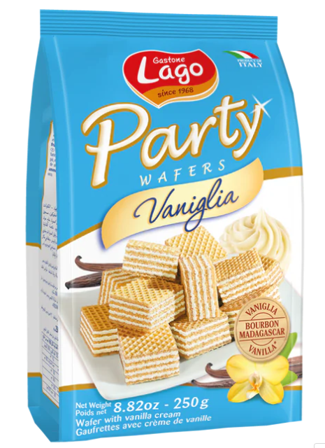 Gastone Lago Party Wafers Vanilla Cream Filling 8.82 oz