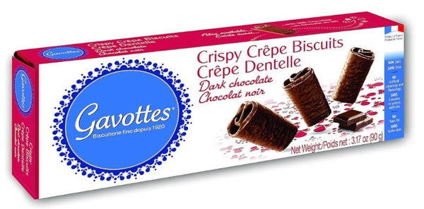 Gavottes Crepe Dentelle Biscuits with Dark Chocolate 90g