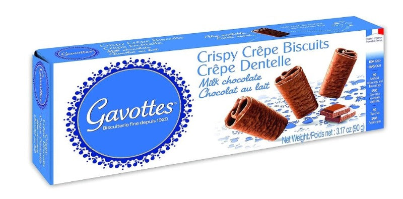 Gavottes Crepe Dentelle Biscuits with Milk Chocolate 90g