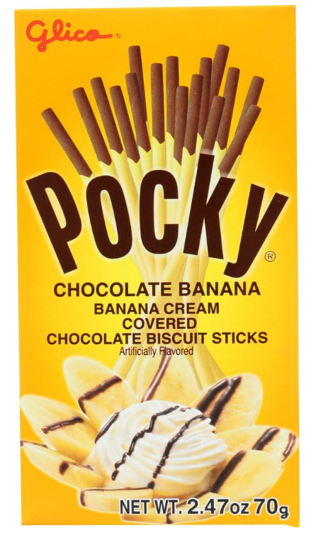 Glico Pocky Chocolate Banana Cream 2.47 oz