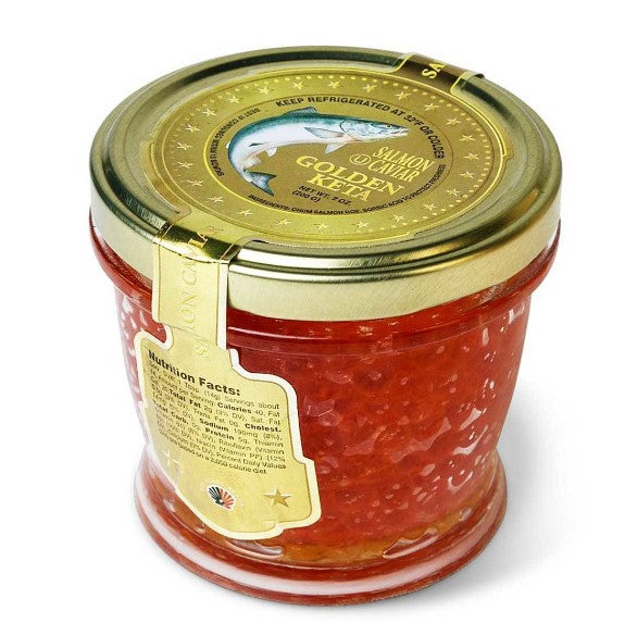 Golden Keta Salmon Red Caviar 7 oz