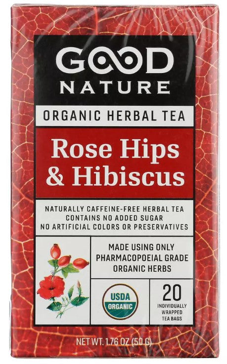 Good Nature Tea Hibiscus & Rosehips 1.76 oz