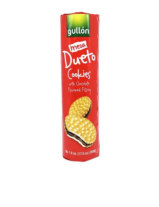 Gullon Mega Dueto Chocolate Cream Sandwich Cookies 500 g