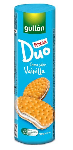 Gullon Mega Dueto Cookies with Vanilla Flavored Filling 500 g