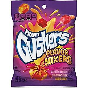 Fruit Gushers Flavor Mixers Snacks 4.25 oz